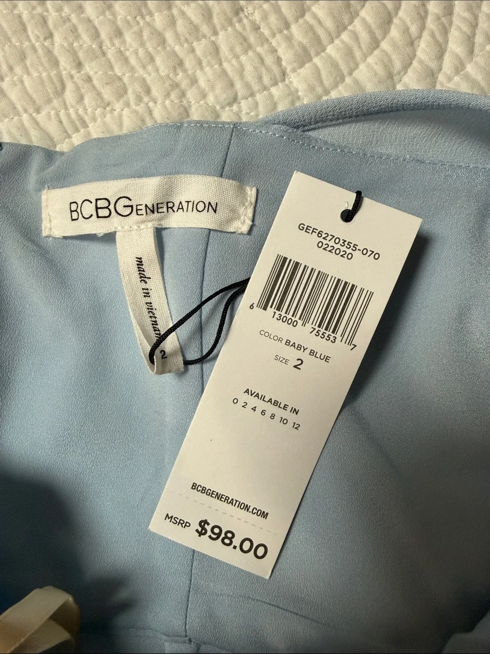 BCBGeneration Baby Blue Ruffle Mini Dress - Picture 8 of 12